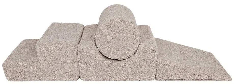 Szürke textil habszivacs játszótér 4 db-os magasság 30 cm 45x170 cm Montessori – Meowbaby
