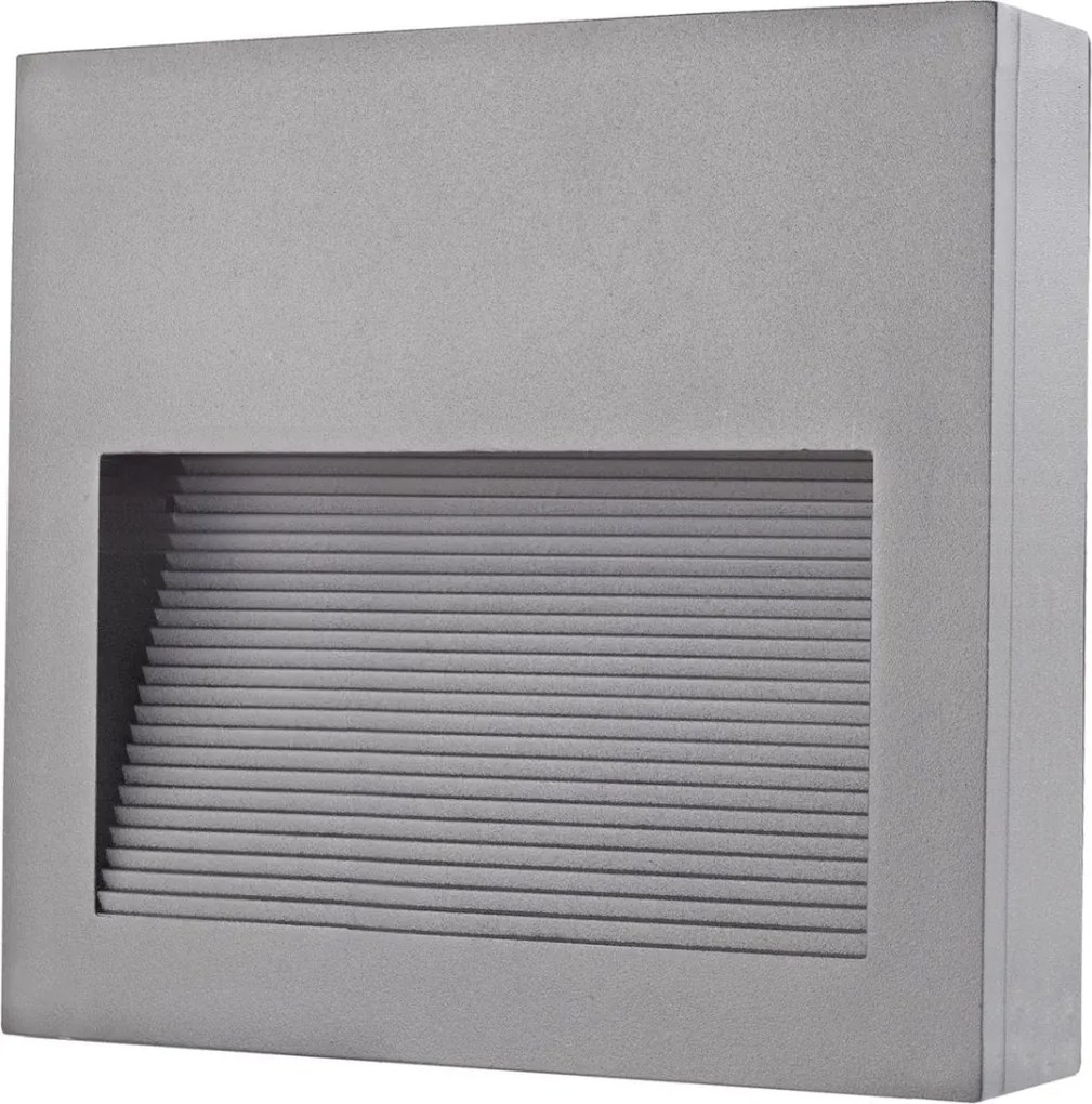NOVOLUX 580A-L0204B-03 SLIM Kültéri Falba Építhető Lámpa Szürke LED IP65