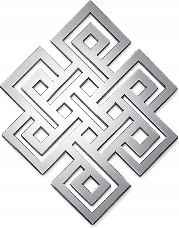 Fali dekoráció kelta rozsdamentes acél 50×39 cm fém tetőtéri dekoráció Cnc