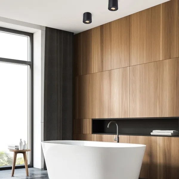 Zuma Line ACGU10-159-N - Spotlámpa RONDIP SL 1xGU10/50W/230V IP44 fekete