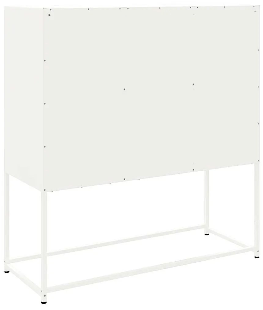 fehér acél magasszekrény 100,5 x 39 x 107 cm