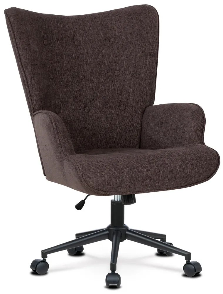 Füles Fotel Kerekekkel Barna Színben AK-491