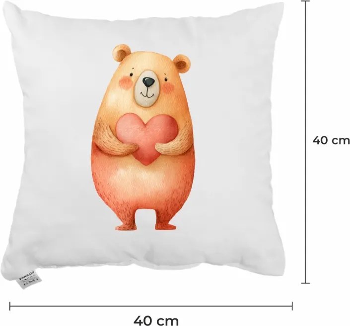 EMI Teddy Love díszpárna 40x40 cm