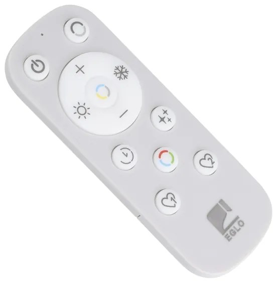 Eglo 901117- KÉSZLET 3xLED RGB Dimmelhető fürdőszobai lámpa CALONGE 3,8W/230V IP44 + + távirányító