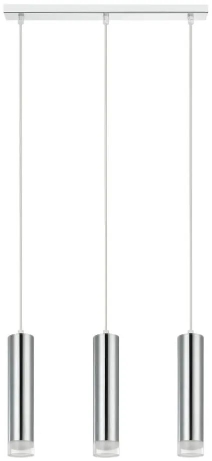 Csillár zsinóron ARMIN 3xGU10/10W/230V fényezett króm