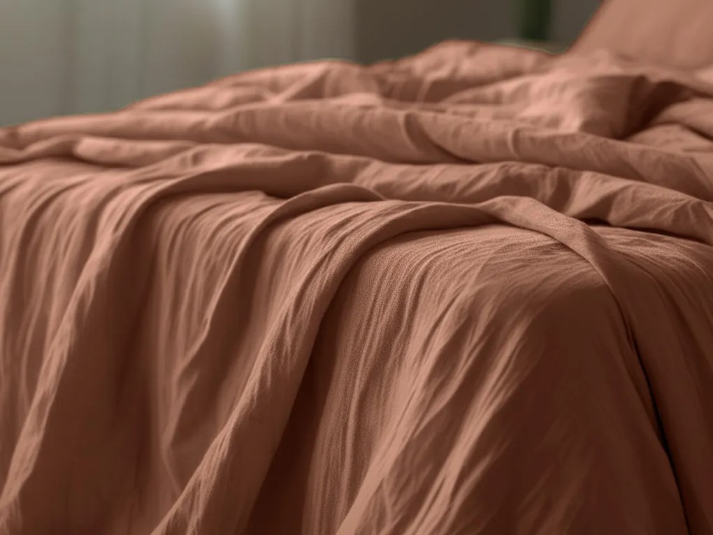 Musselin ágynemű MUSSARI világosbarna Ágyneműhuzat mérete: 70 x 90 cm | 140 x 220 cm