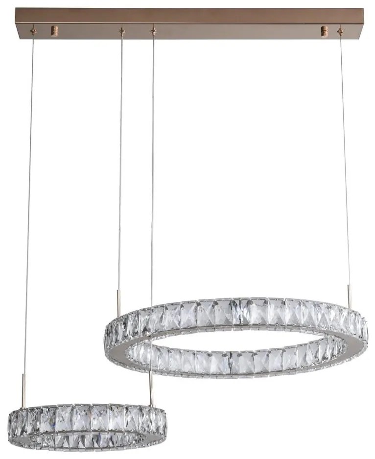 Zuma Line MD3713-2-3GT - GIRONA LED csillár kábelen LED/36W/230V rózsaarany