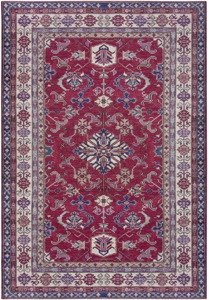 Hagyományos szőnyeg nappaliba, piros 200x290 cm