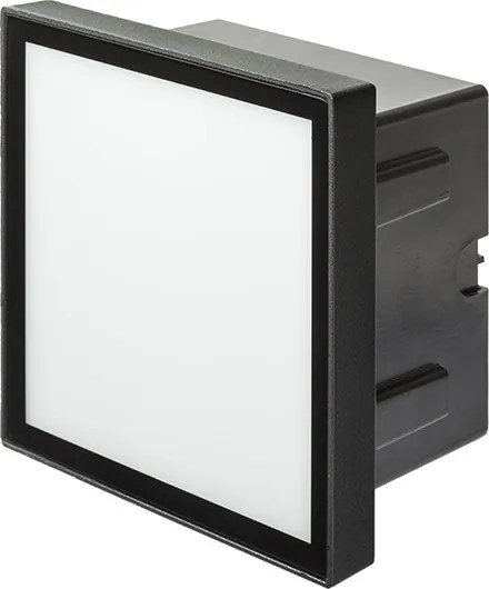 RENDL DEJAVU SQ 14 süllyesztett lámpa fekete 230V LED 6W IP65 3000K