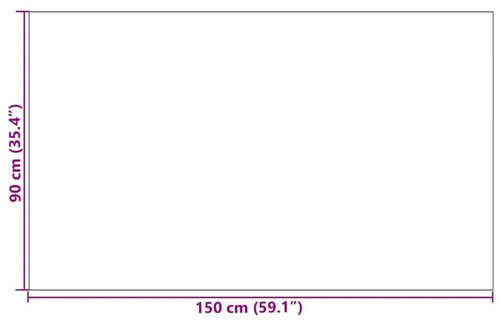 Ajtószőnyeg Piros és Fekete 90 x 150 cm Polipropilén és vinil
