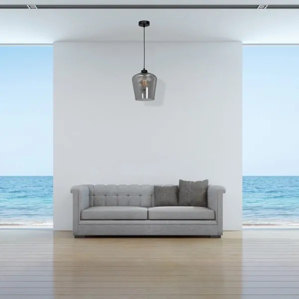 Csillár SANTIAGO 1xE27 / 60W / 230V fekete