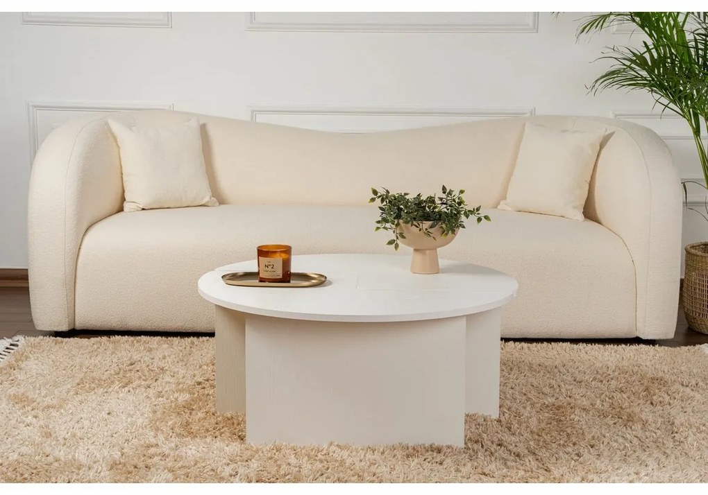 Moira Wood White dohányzóasztal