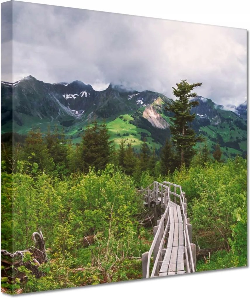 Vászonkép 60x60 Híd Építészet Tájkép