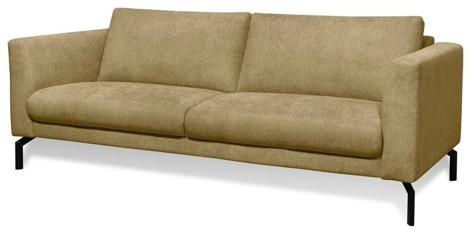 Mustársárga kanapé 216 cm Gomero – Scandic