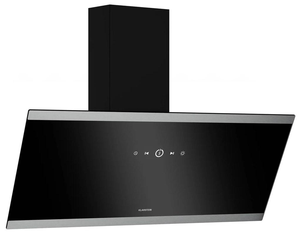 Klarstein FlashLine páraelszívó, A++, 524 m³/h, 3 szint, érintős, csendes, LED, elszívás/recirkuláció, 100 W