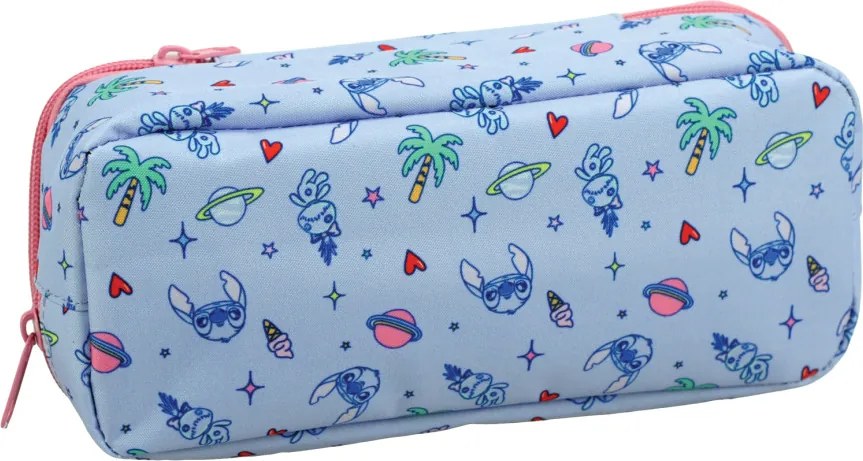 Disney Lilo és Stitch, A csillagkutya Scrapbook 2 rekeszes tolltartó 26 cm