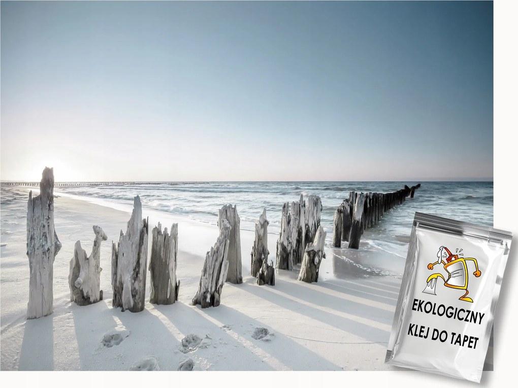 Fotótapéta Flizelina Természet Tengerpart Hullámok Dűnék Homok 150x105 ragasztó