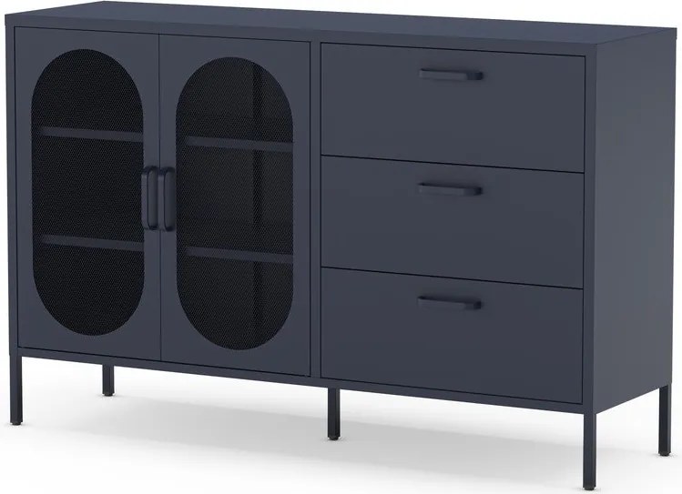 Sötétkék komód 140x90 cm Diora – Marckeric