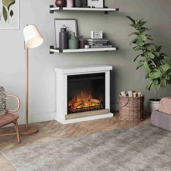 Hagen Elektromos kandalló tűztérrel 23" fehér