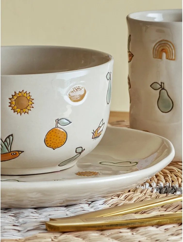 Kőedény gyerek étkészlet 3 db-os Agnes – Bloomingville Mini