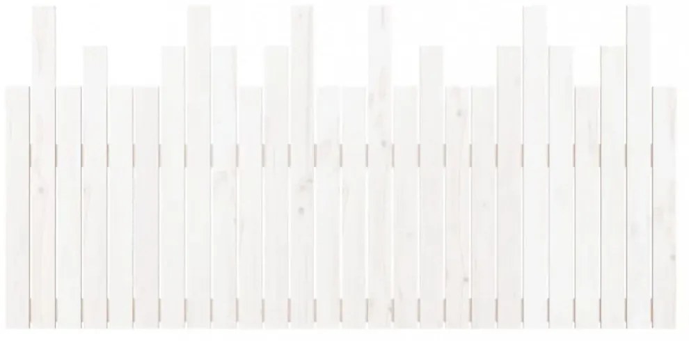 fehér tömör fenyőfa fali fejtámla 166 x 3 x 80 cm