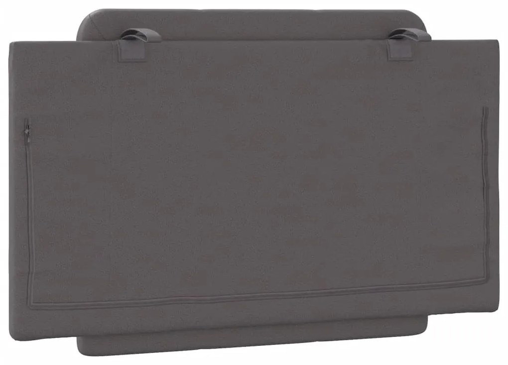 szürke műbőr fejtámla párna Zadar 80 cm