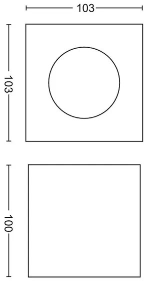 Philips 50491/31/P0-LED Dimmelhető spotlámpa MYLIVING BOX 1xLED/4,5W/230V