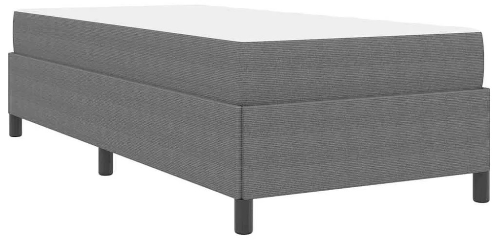 Ágykeret Világosszürke 90 x 190 cm Bársony anyag