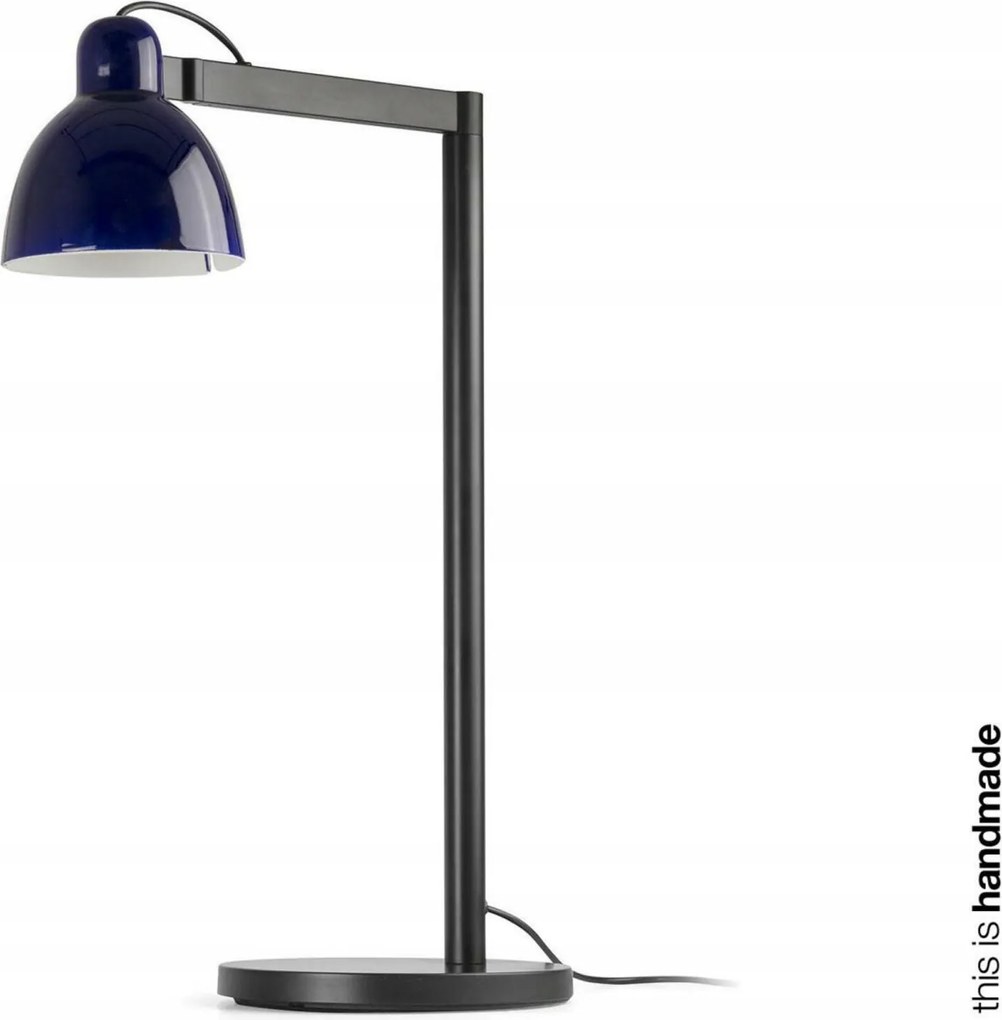 Faro Venice asztali lámpa, kobaltkék kerámia, E27, 575 mm, kézzel készített