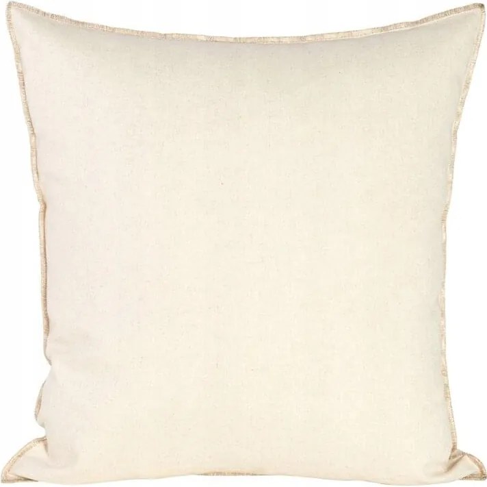 Dekoratív párnahuzat LEN-4 45x45 Eurofirany krémszínű, aranyszállal