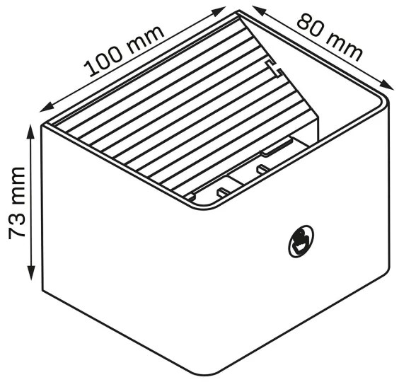 LED Fali lámpa érzékelővel MIRI LED/2,5W/3,7V 3000-6400K 4000 mAh fehér