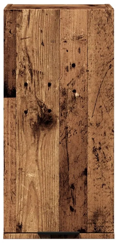 kézműves tölgy színű fali fürdőszobaszekrény 32 x 20 x 67 cm