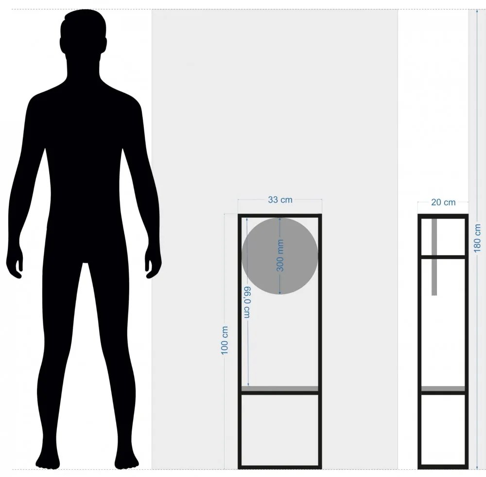 Stílusos tölgyfa óra robusztus fémkerettel 100 cm