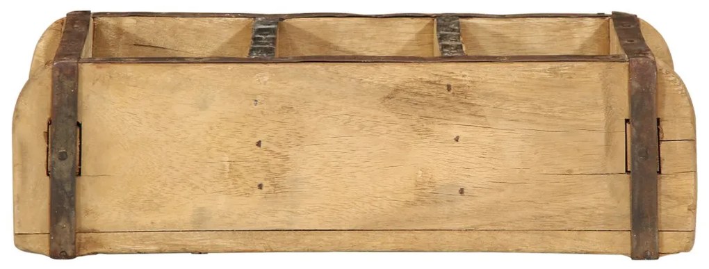 Tálca 30x14x9 cm Tömör Fa Újrahasznosított