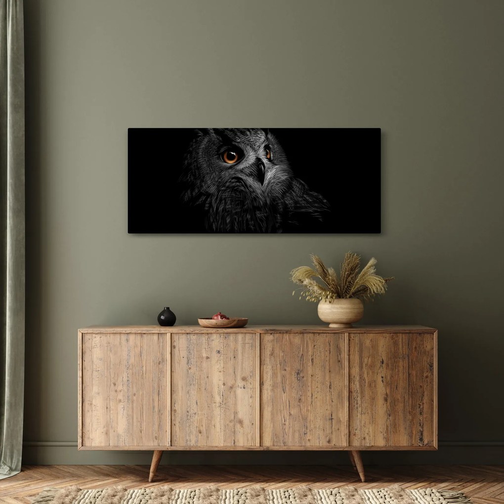 Kép - bagoly, ábra (120x50 cm)