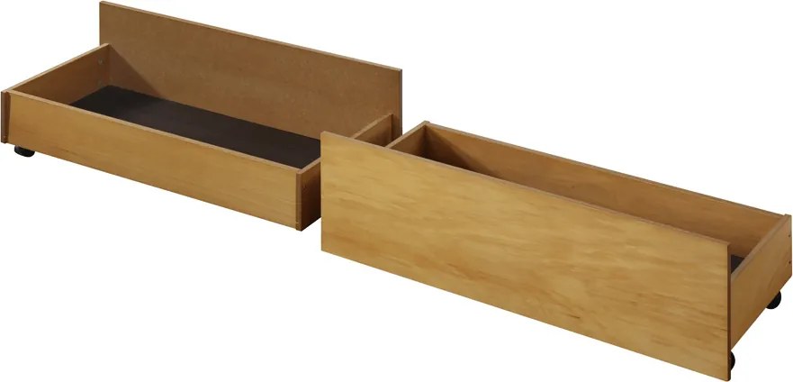 2 darab, kihúzható ágy alatti tároló, tölgy, MIDEA