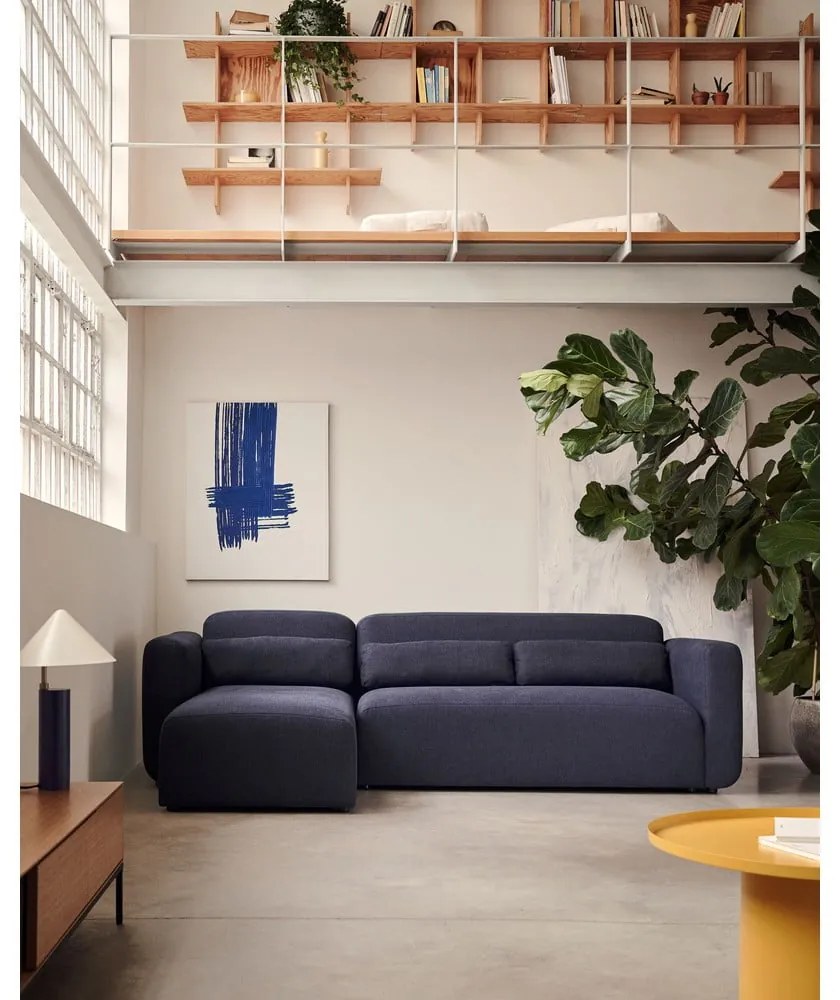 Sötétkék sarokkanapé (variálható) Neom – Kave Home