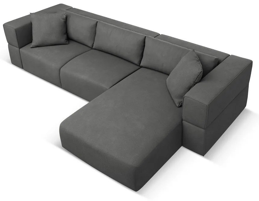 Sötétszürke sarokkanapé (jobb oldali) Esther – Milo Casa