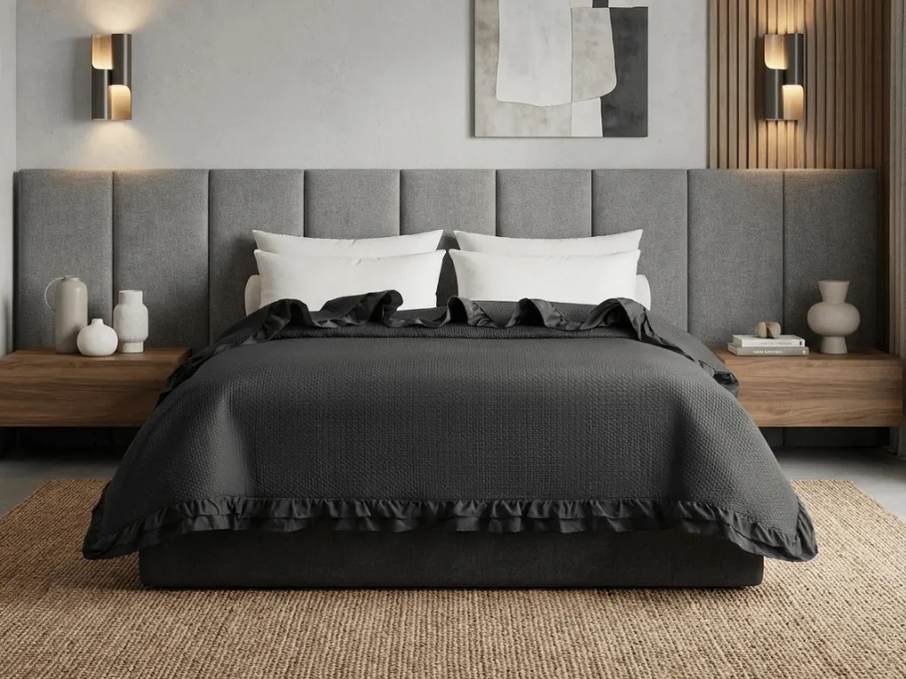 ágytakaró MONTEGO, fekete Méret: 200 x 220 cm