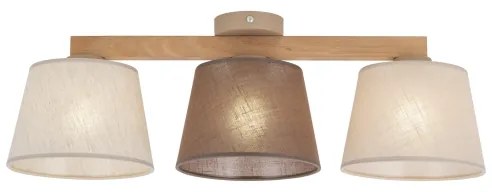 Brilagi - Felületre szerelt csillár LATTE 3xE27/15W/230V fenyő/mix