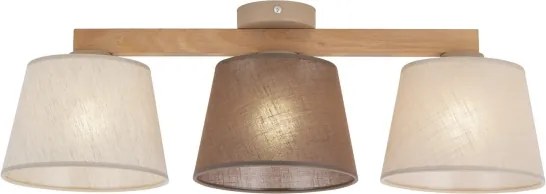 BRILAGI - LED felületre szerelt csillár LATTE 3xE27/15W/230V fenyő/mix