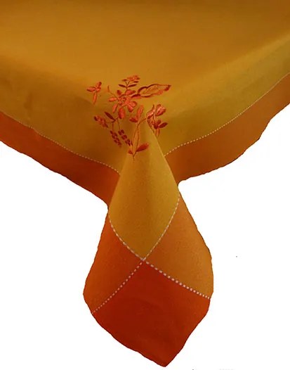 Mg Abrosz hímzés Len narancs 140x300 lengyel termék