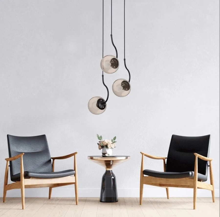 Light Prestige Hook LP-125/3P BK Függőlámpa 3x60W/E27 IP20