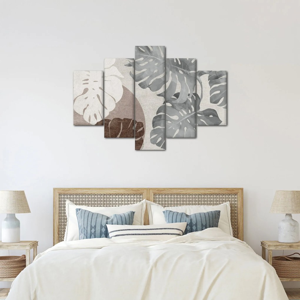 Kép - Design levelekkel (150x105 cm)