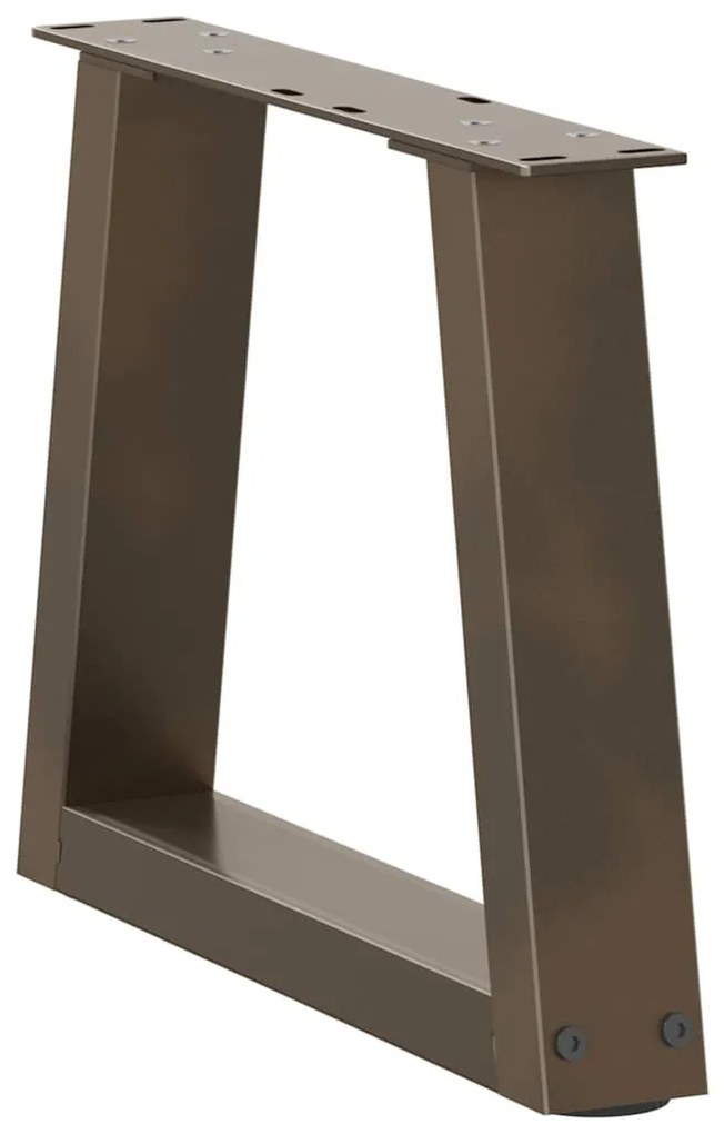 2 db V-alakú natúr acél dohányzóasztal láb 40 x (30-31,3) cm