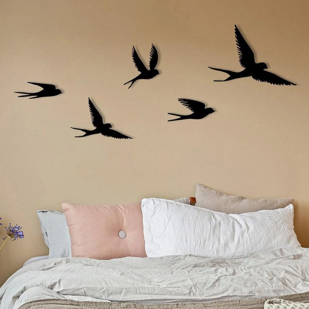 Fém fali dekoráció, Crow