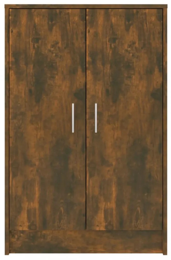 füstös tölgy színű szerelt fa cipősszekrény 60 x 35 x 92 cm