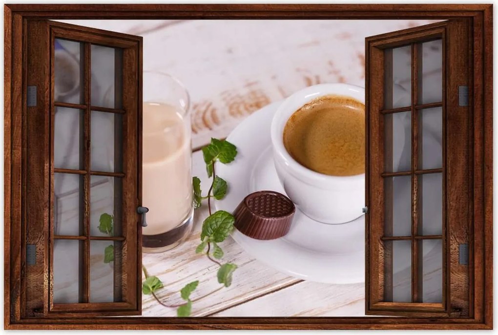 Poszterek 120x80 Kávé a kávéfőzőből