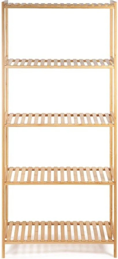 Natúr színű bambusz fürdőszobai polcos állvány 60x130 cm Skaren – Bonami Essentials