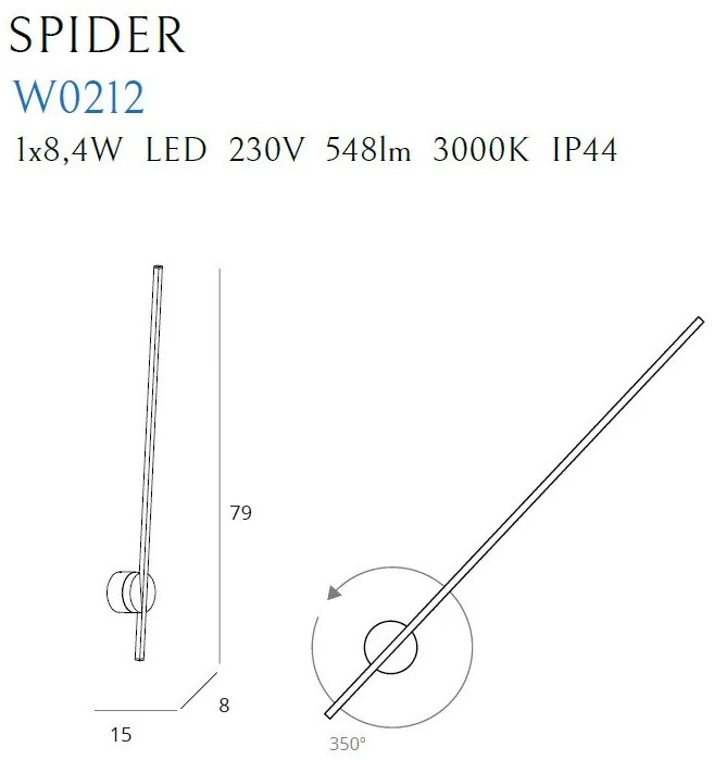 Fali Lámpa Fehér MAXLIGHT W0212